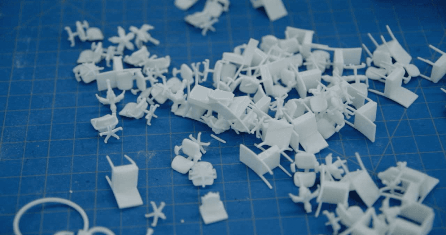 Background image of 3d prints